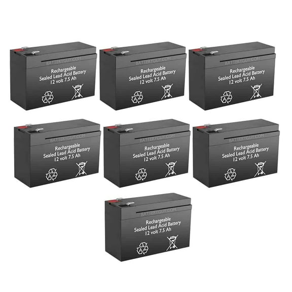 BatteryGuy Exide PW5110-1000 (7 pack, rechargeable, High Rate)