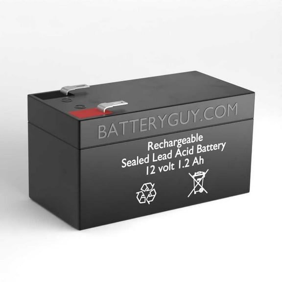 BatteryGuy General Devices MS 2000 replacement 12V 1.2Ah battery - BatteryGuy brand equivalent (Qty of 1)