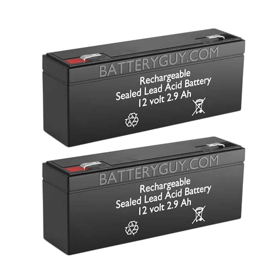 BatteryGuy Jolt SA1222 replacement 12V 2.9Ah battery - BatteryGuy brand equivalent (Qty of 2)