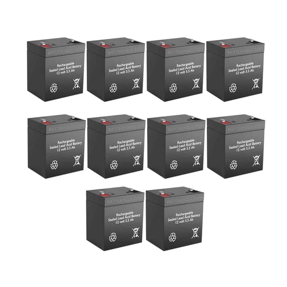 BatteryGuy MK ES5-12 replacement battery - BatteryGuy brand equivalent (rechargeable, High Rate - Qty of 10)