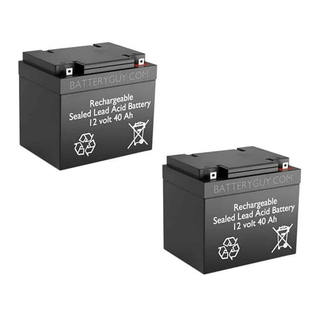 BatteryGuy Merits P310 MP3C replacement 12V 40Ah battery - BatteryGuy brand equivalent (Qty of 2)