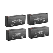 BatteryGuy Powertron NPH136 replacement 6V 1.2Ah battery - BatteryGuy brand equivalent qty of 4