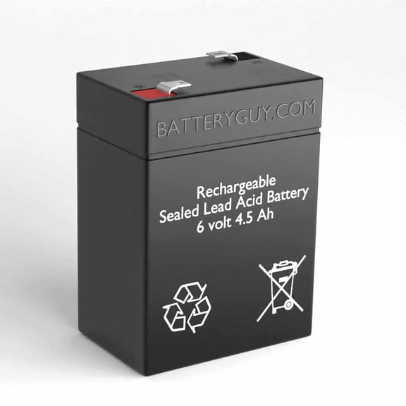 BatteryGuy R&D 5374 replacement 6V 4.5Ah Battery - BatteryGuy brand equivalent