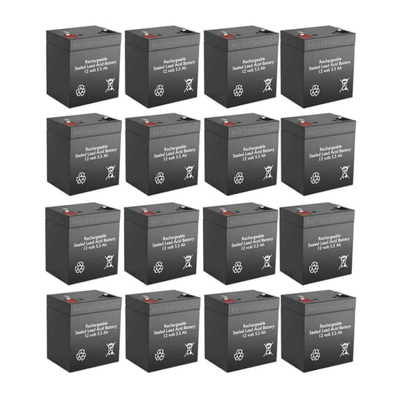 BatteryGuy Tempest TH1221WA replacement battery - BatteryGuy brand equivalent (rechargeable, High Rate - Qty of 16)