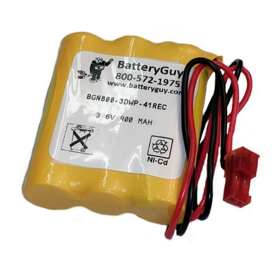 BatteryGuy replacement for the OE-3AAR1L-RP battery (rechargeable) - - 3.6V 900mAh Nicad Nickel Cadmium Battery