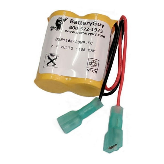BatteryGuy replacement for the T&B 051426 battery (rechargeable) - 2.4V 1100mAh Nicad Nickel Cadmium Battery