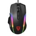 thumbnail image 1 of BatteryJack V90-03 12000 DPI 8 Button USB Optical Professional Wired Gaming Mouse with LED Backlit for PC Laptop, 1 of 10
