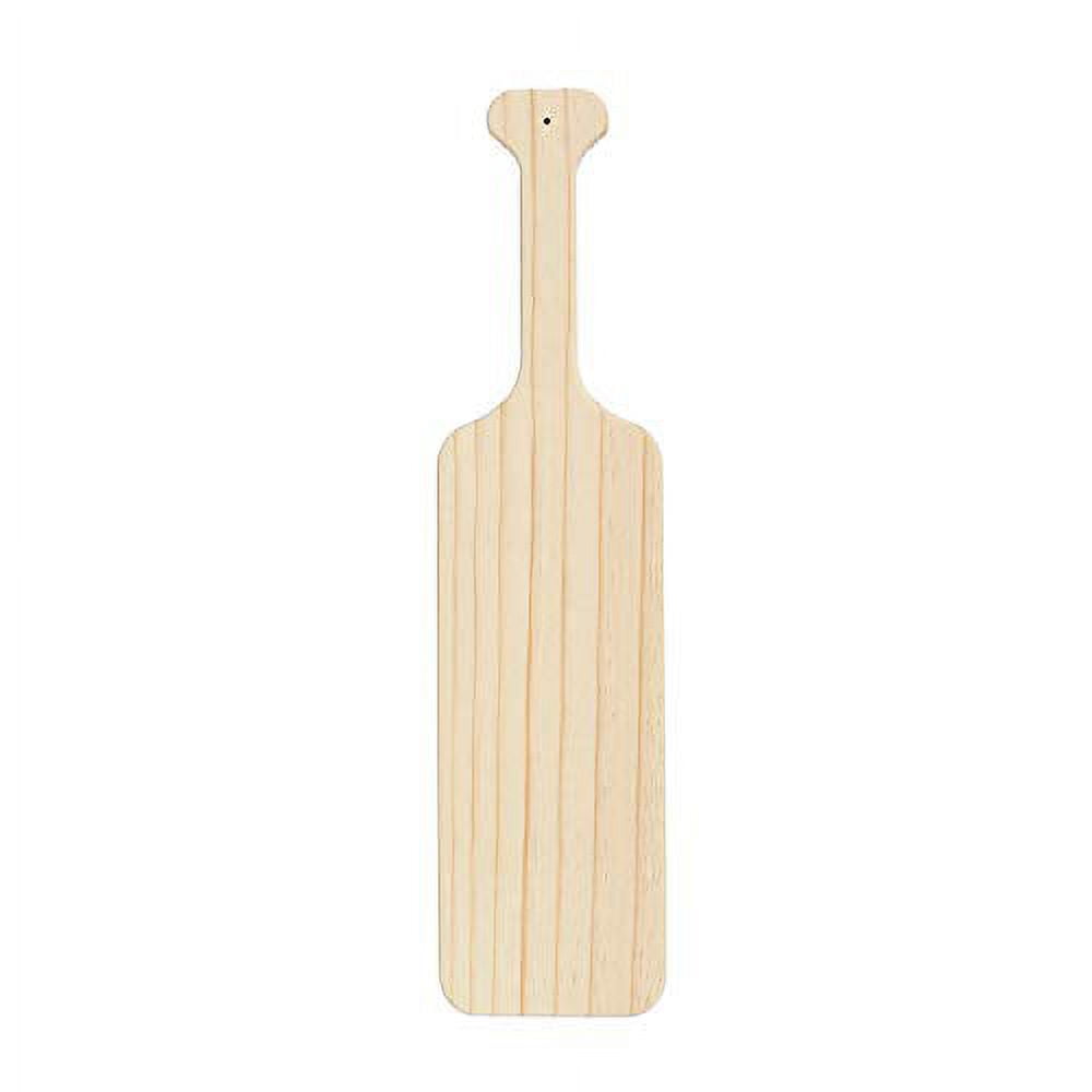 Battife 15 Inch Greek Fraternity Paddle, Unfinished Solid Pine Wood Paddles, Wooden Sorority