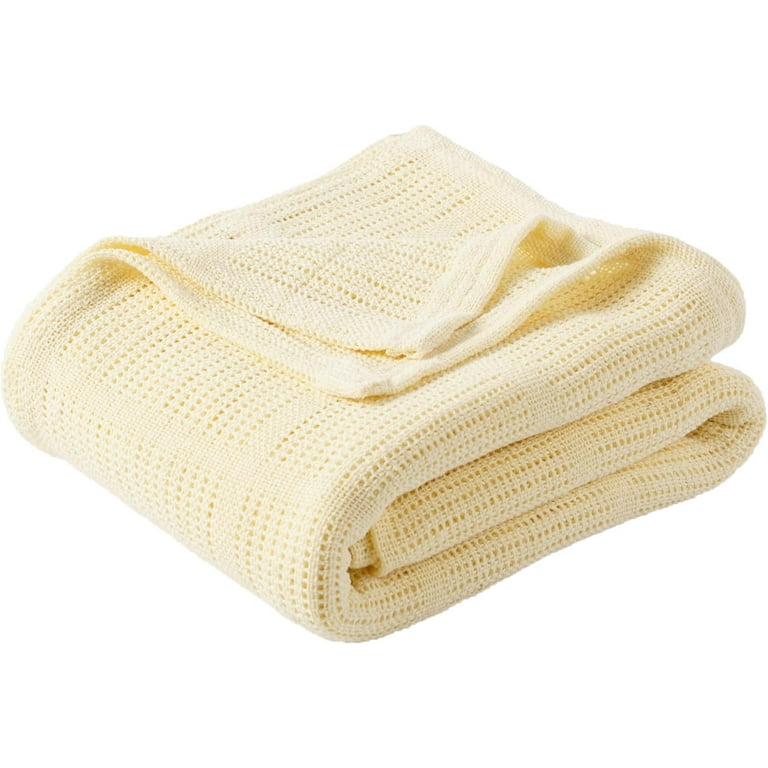 Battilo 100 Cotton Waffle Blanket Soft Breathable Cooling Blanket Lightweight Bed Blanket 60 x80