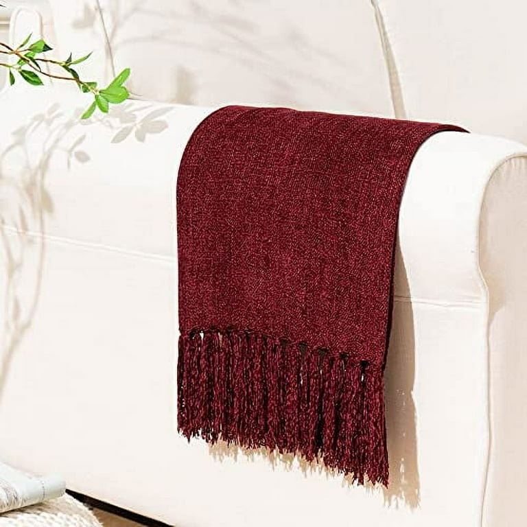 Red throws for chairs hotsell