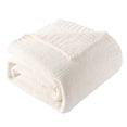 thumbnail image 1 of Battilo Cream Chenille Knit Throw Blanket,Soft Warm Ivory Throws,Lightweight Neutral Blanket,51"x67", 1 of 9