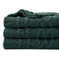 thumbnail image 1 of Battilo Dark Green Throw Blanket for Couch,Woven Chenille Knit Throw Blanket,Christmas Decor,51"x67", 1 of 8