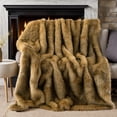 thumbnail image 1 of Battilo Golden Faux Fur Blanket,Thick Fur Throw Blanket,Fuzzy Warm Fluffy Sofa Blanket,50"x60", 1 of 9