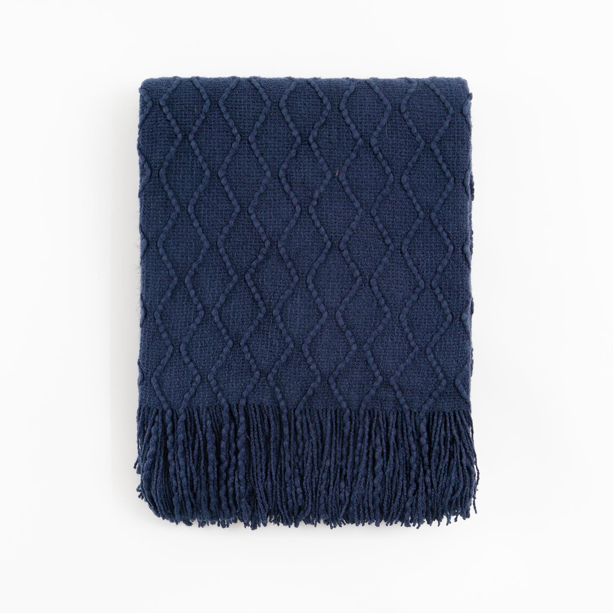 Navy throw sale