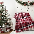 thumbnail image 1 of Battilo Acrylic Throw Blanket, Buffalo Plaid Throw, Farmhouse, Red, Plaid, Christmas Decor,50" x 60", 1 of 9