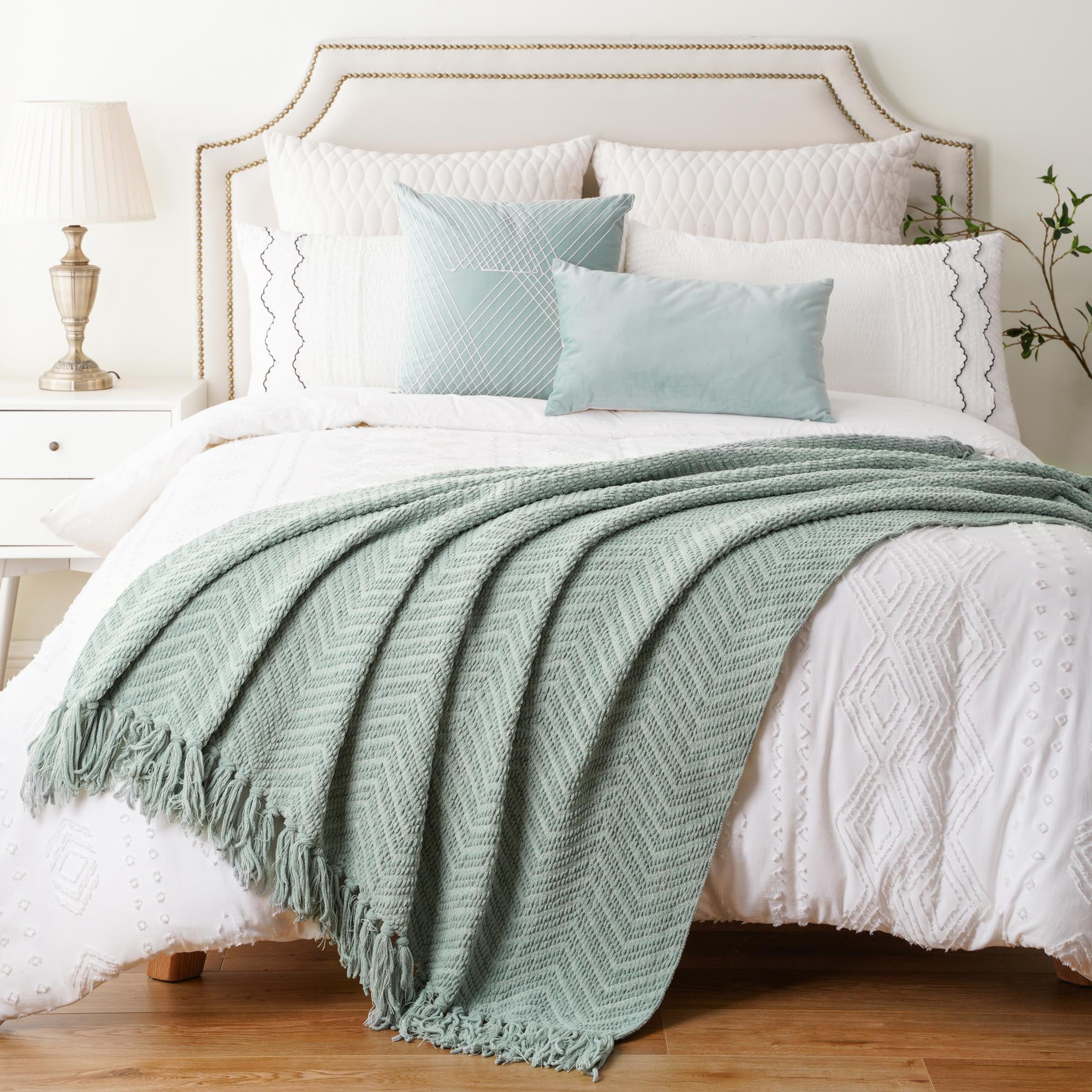 Throws sage green hotsell