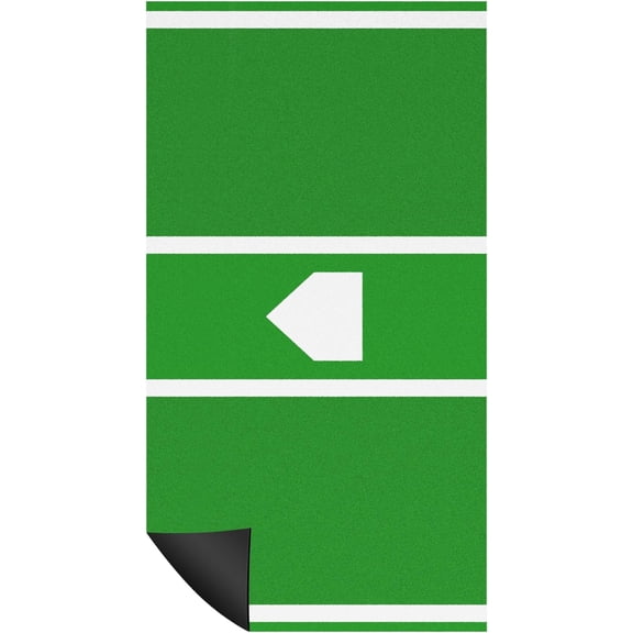 Batting Mat Baseball Hitting Mat - Batting Cage Mat Design with  Plate,Thickening Baseball and Anti Fade Turf Green|Red