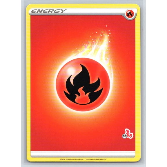 Pokmon Battle Academy 2022 Fire Energy #32 Cinderace Stamped Promo Trading Card