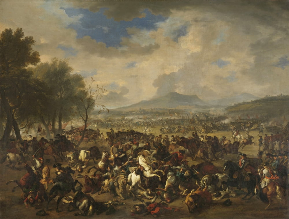Battle At Ramillies Between The French And The Allied Powers Canvas Art - (24 x 18)