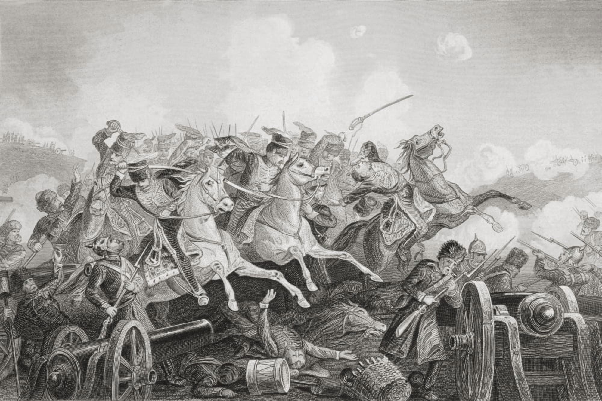 The Battle Of Balaclava Haro Prii Crimea 25 October 1854 Charge Of The Light Brigade From The Age We Live In A History Of The Nineteenth Century Canvas Art - Ken Welsh Design Pics (18 x 12)