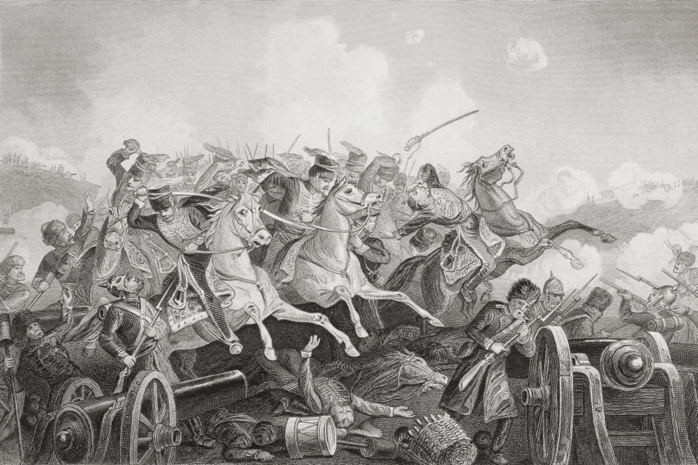 The Battle Of Balaclava Haro Prii Crimea 25 October 1854 Charge Of The Light Brigade From The Age We Live In A History Of The Nineteenth Century Canvas Art - Ken Welsh Design Pics (36 x 24)