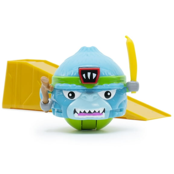 Battle Ballz: Training Pack - Bruiser - Weapon Wielding Toy Gorilla, Rolling Colorful Ball Character, Training Ramp, Blow Your Lid Button, Kids 3+