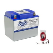 Battle Born Batteries Lithium-Ion LiFePO4 Deep Cycle 12V Battery 75Ah Group 24 Heated - Safe & Powerful Drop-In Replacement for RV, Van, Marine, Off-Grid - Cylindrical Cells, Internal BMS