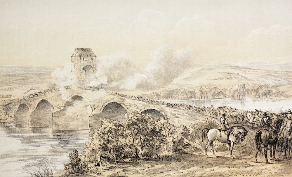 The Battle Of Bothwell Bridge Scotland 22Nd June 1679 From The Scots Worthies According To Howies Second Edition 1781 Published 1879 Canvas Art - Ken Welsh Design Pics (18 x 11)