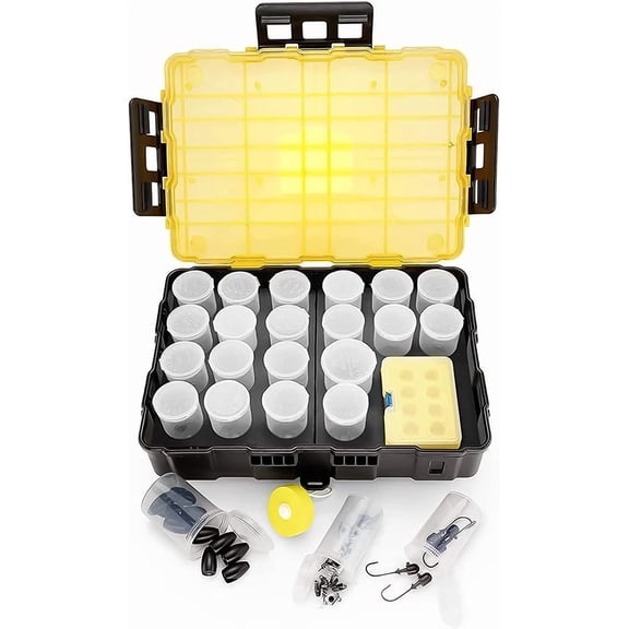 Battle Box Terminal Tackle Box - Fishing Organizer Box with Dividers, Dry Box Fishing Gear and Equipment - Fishing Lure Plastic Storage Box, Waterproof Containers, Bass Fishing Gear