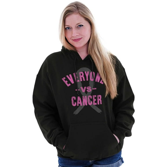 Battle Breast Cancer BCA Awareness Hoodie Sweatshirt Women Brisco Brands S