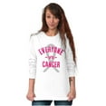 thumbnail image 1 of Battle Breast Cancer BCA Awareness Women Plus Size Long Sleeve Graphic Tee Brisco Brands 3X, 1 of 5