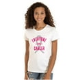 thumbnail image 1 of Battle Breast Cancer BCA Awareness Womens Slim Fit Graphic Tee Brisco Brands X, 1 of 5