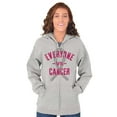 thumbnail image 1 of Battle Breast Cancer BCA Awareness Womens Plus Size Graphic Zipper Hoodie Brisco Brands 2X, 1 of 5