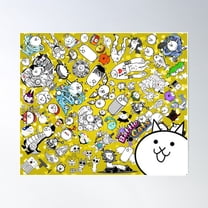 Battle Cats Poster Wall Art, Modern Wall Decor For Living Room Bedroom, 8x12 UNFRAMED