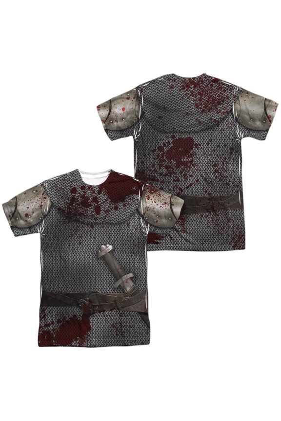 Battle Damaged Jacket (Front - Back Print) - Short Sleeve Shirt - X-Large