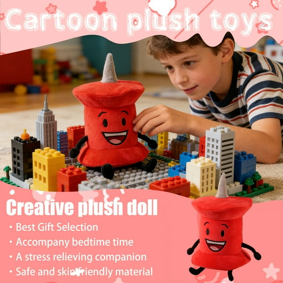 Battle for Dream Island Plush Toys,Ultrasoft BFDI Merch Stuffed Animals Dolls, Cartoon Anime Toys Home Decorations, Birthday Christmas Gifts for All Ages