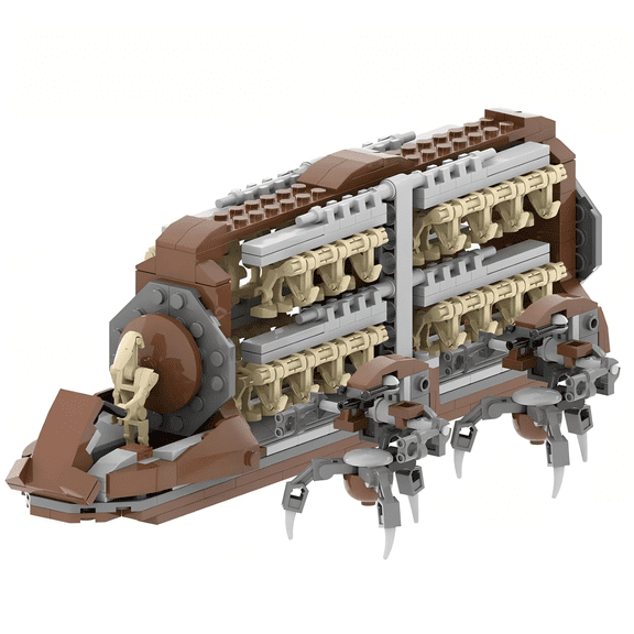 Battle Droid Troop Carrier Building Blocks Set, Creative Birthday Gift, Home Office Table Centerpiece