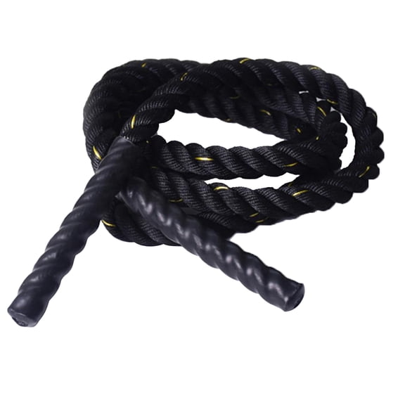 Battle Exercise Training Rope, Boxing MMA Training Skipping Rope, 1 Inch Diameter - Durable Protective Sleeve - Select Length 2.8M
