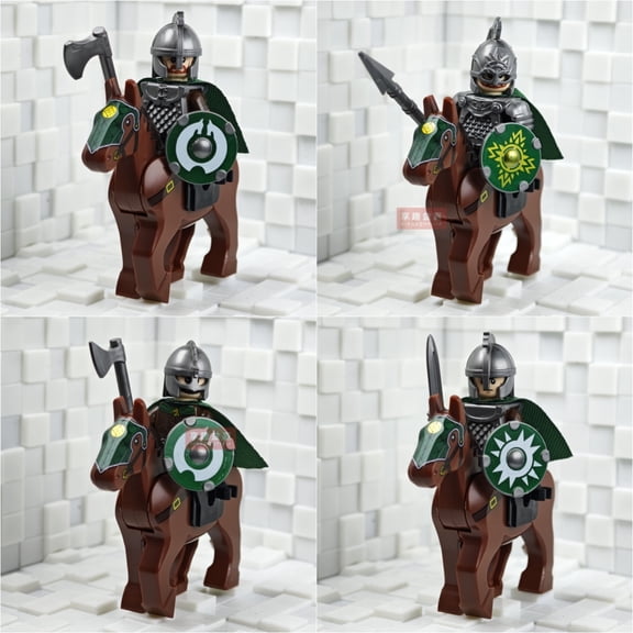 Battle Five Armies with Sword Rohan with horse Building Blocks Model Bricks mini Action toy Figures Toy gift for children MOC