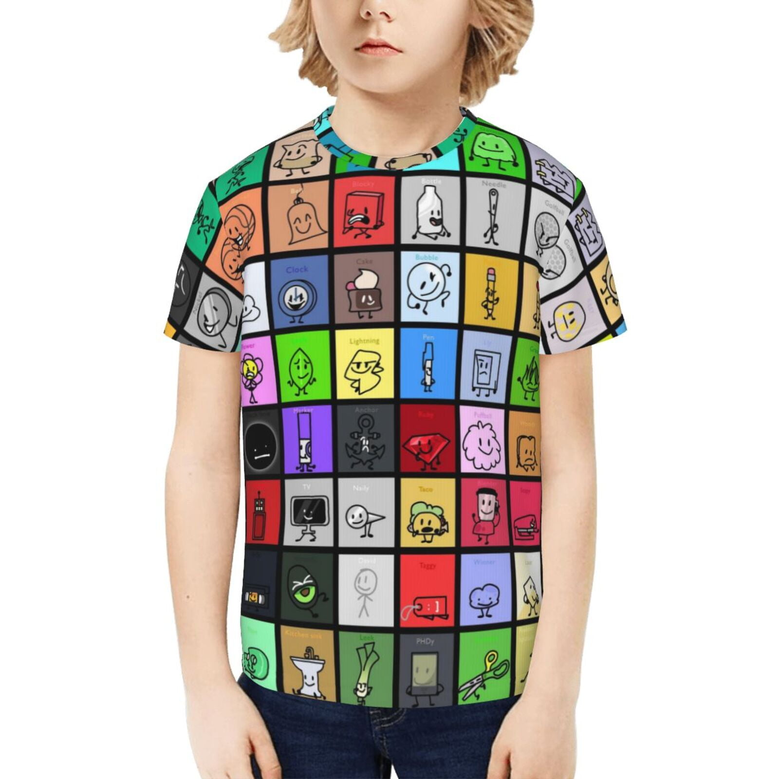 Battle For Dream Island BFDI Kids T-Shirt 3d Printed Graphic T-Shirts ...