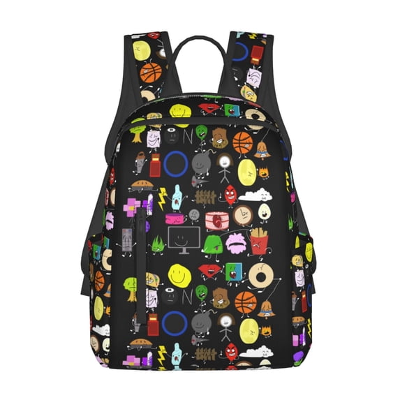 Battle For Dream Island Bfdi Casual Daypack Student Satchel Lightweight Backpack Rucksack Fashion Printed School Bag