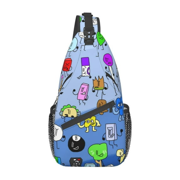 Battle For Dream Island Bfdi Crossbody Bag Casual Sling Backpack Chest Bag Multipurpose Crossbody Shoulder Bag Hiking Daypacks