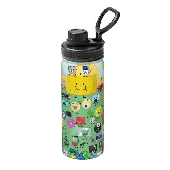 Battle For Dream Island Bfdi Stainless Steel Water Bottle 18oz Sports Insulated Kettle For Running Hiking Cycling Climbing