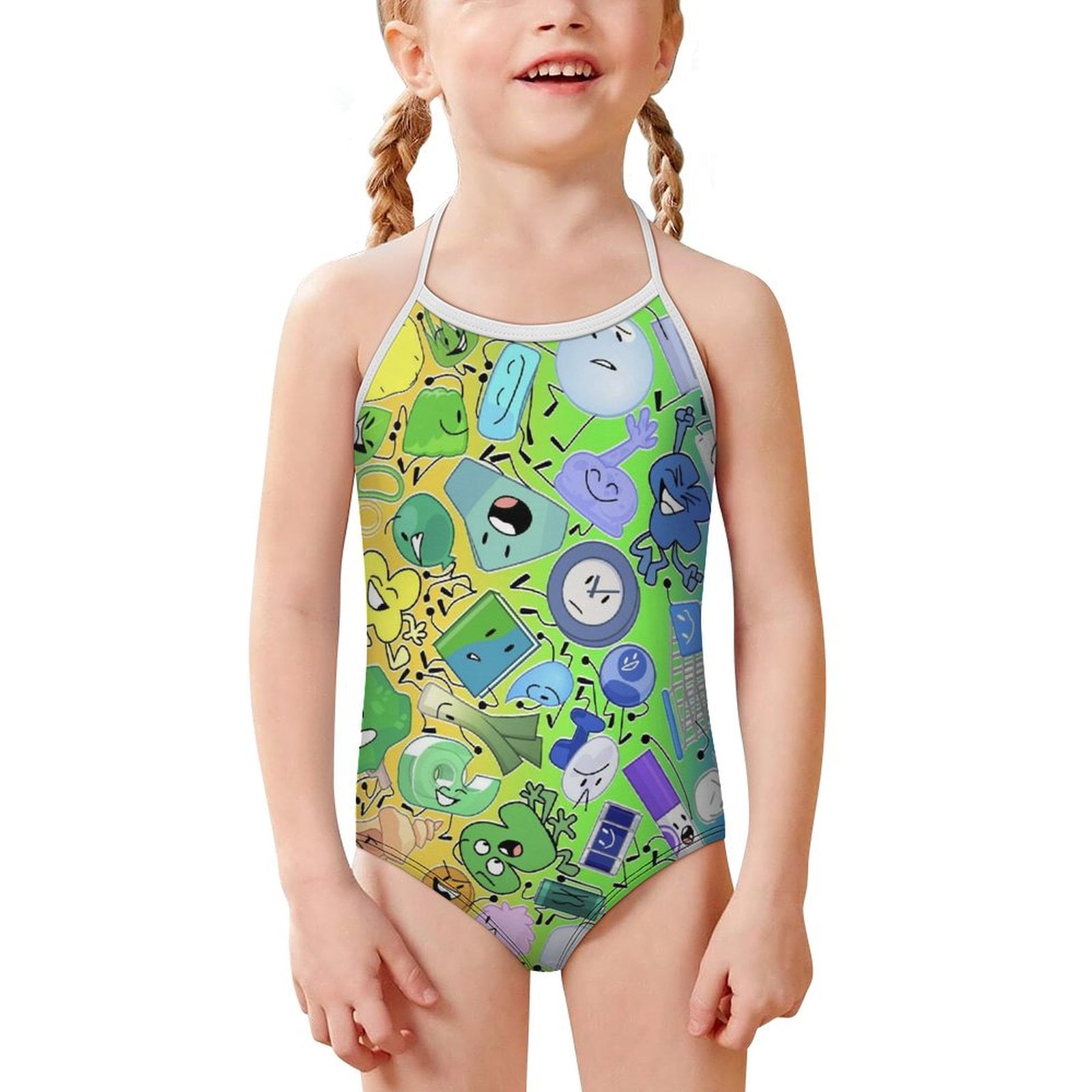 Battle For Dream Island Girls One Piece Swimsuits Quick Dry Beach