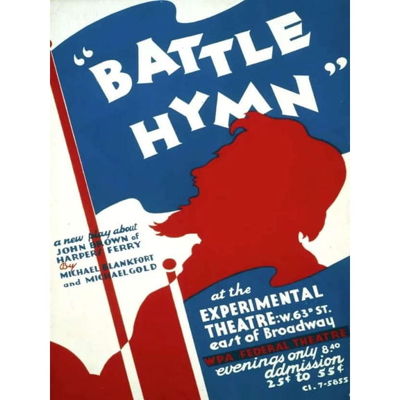 Battle Hymn WAP Theater Project Decor Poster. Graphic Art. Interior Design. 24 x 36 Inch Poster