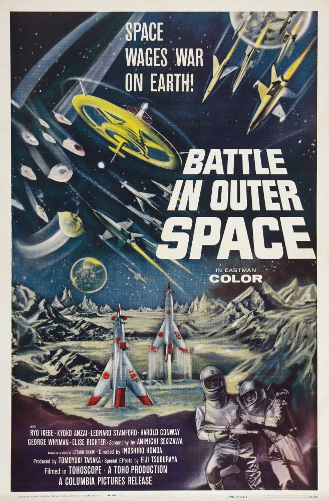 Battle In Outer Space Canvas Art -  (11 x 17)