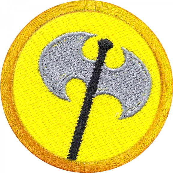 Battle Man Wilderness Scout Merit Badge Iron on Patch