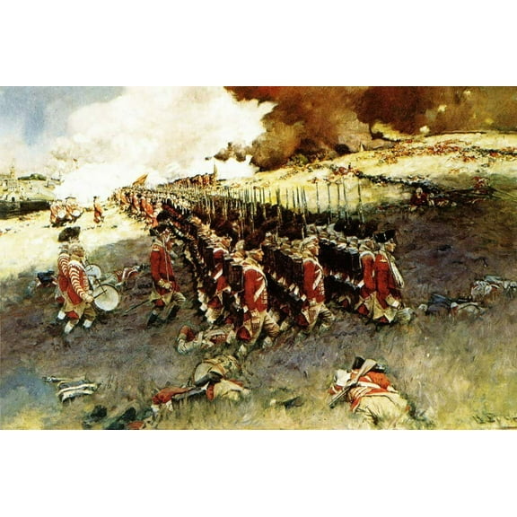 Battle Of Bunker Hill - CANVAS OR FINE PRINT WALL ART