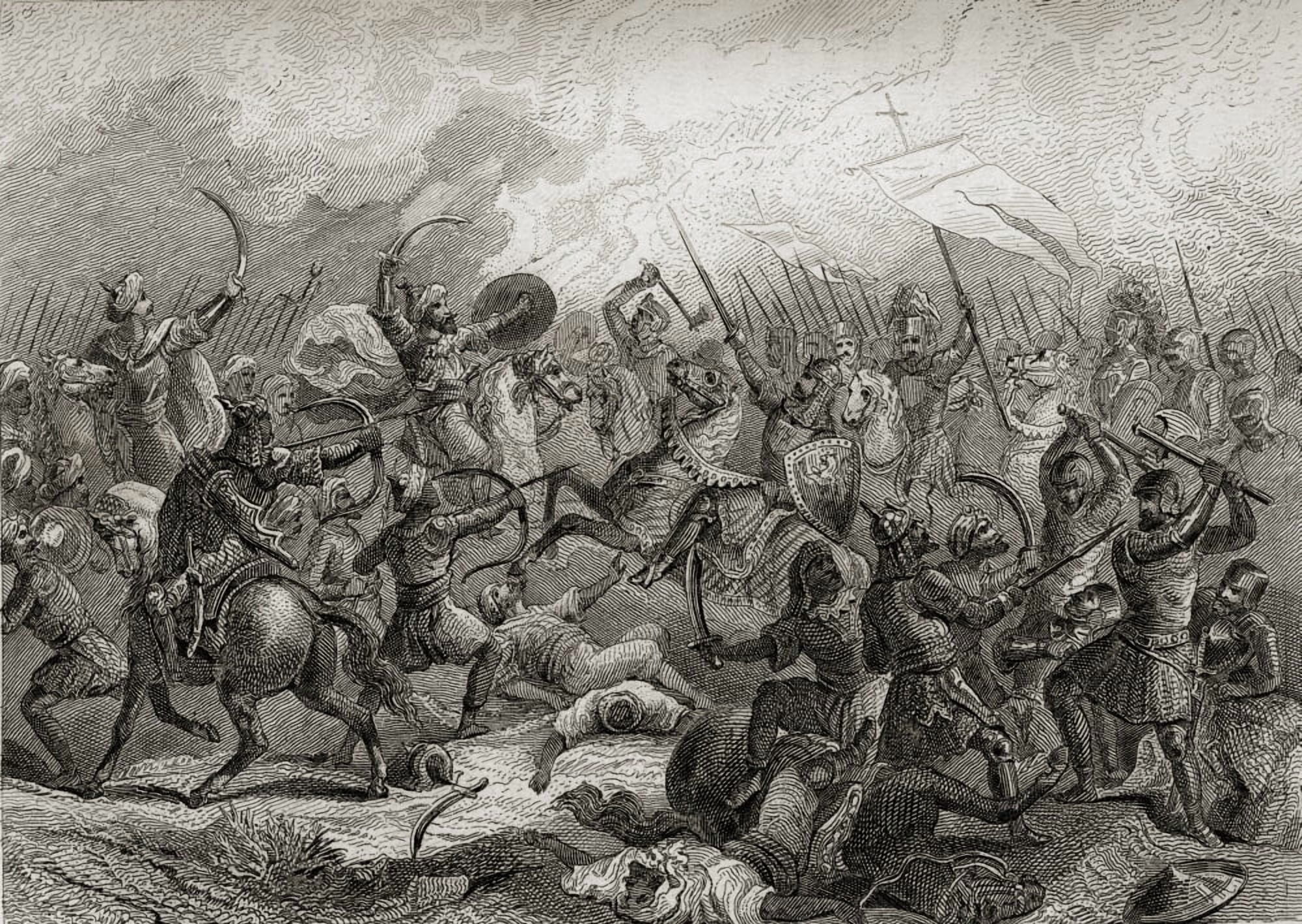 Battle Of Guadalete Spain In 711 Canvas Art - Ken Welsh Design Pics (18 x 12)