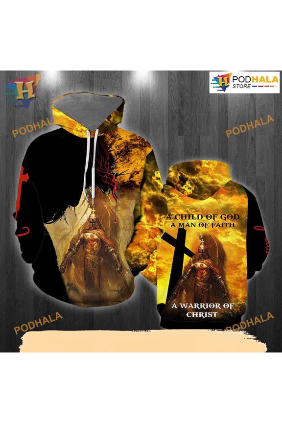 Battle Of Knight Templar All Over Printed 3D Hoodie T-Shirt